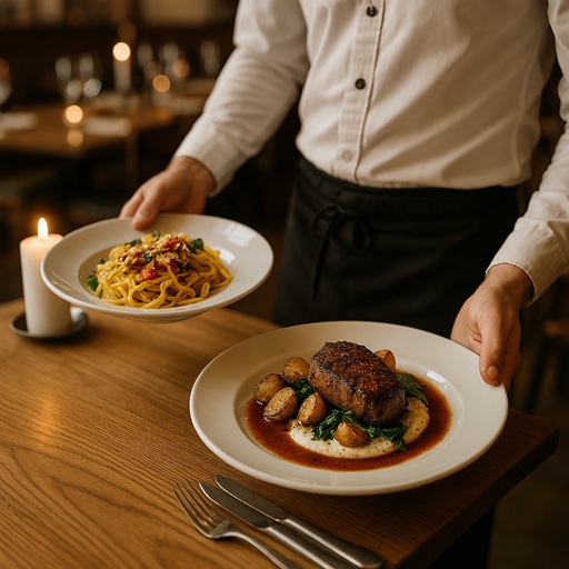 Repas de groupe convivial dans une salle de restaurant